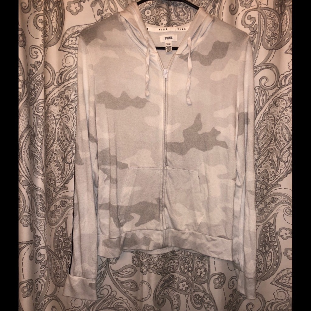 PINK Camouflage Sweater